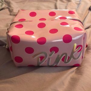 Pink cosmetic bag